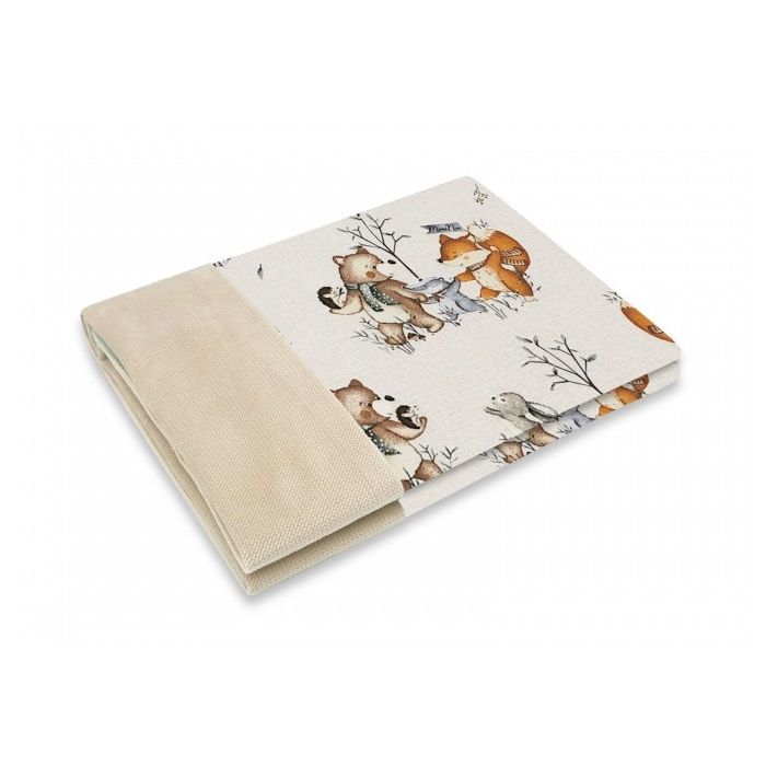 6 dalių kraitelis kūdikiui "Forest family beige"
