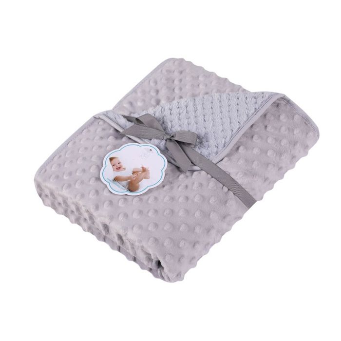 Pledas kūdikiui "Double" 80x90 (įvairios spalvos) 1 vnt.