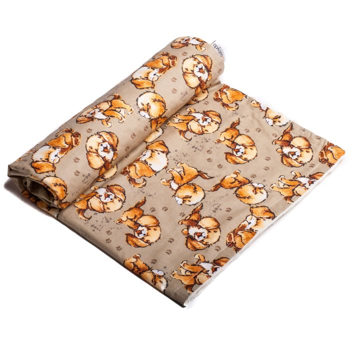 Pledas kūdikiui "Puppy" 100x75cm  smėlio spalvos