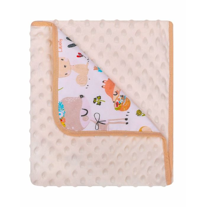 Pledas kūdikiui "Owly" 80x90 cm gelsvas