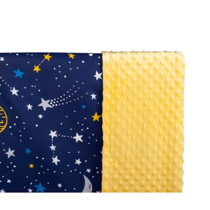 Pledas kūdikiui "Universe" 100x75cm  geltonas