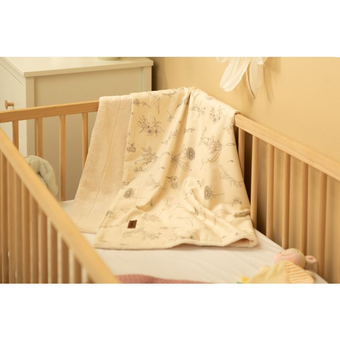 Pledas kūdikiui "Silky eco" 100x80 cm flora