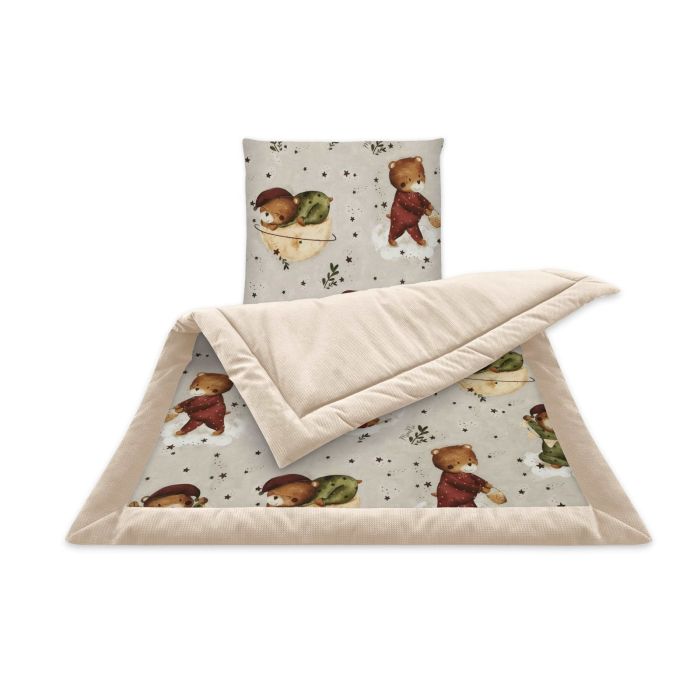Pledas su pagalve kūdikiui  "Teddy beige" 