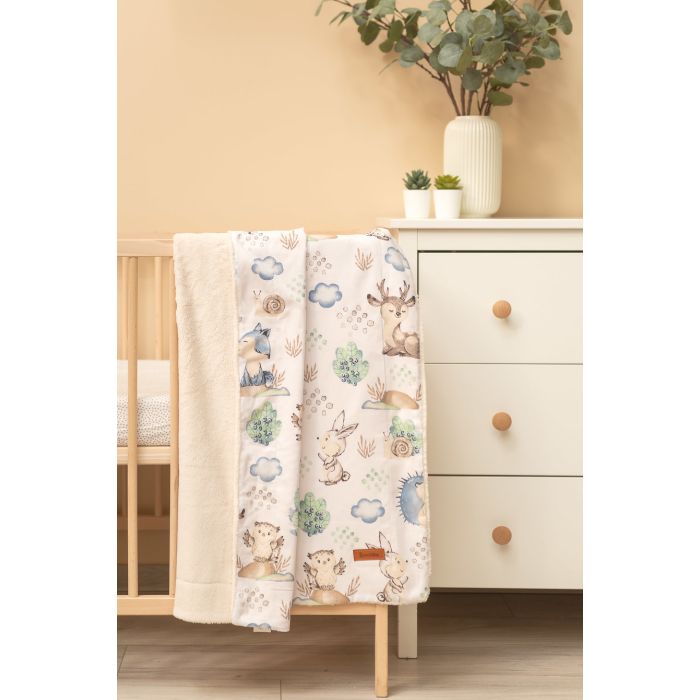 Pledas kūdikiui "Silky" 100x80 cm su Ulf raštu