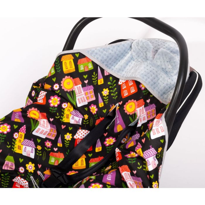 Pledas automobilinei kėdutei "HOME SWEET HOME" 80x80 cm