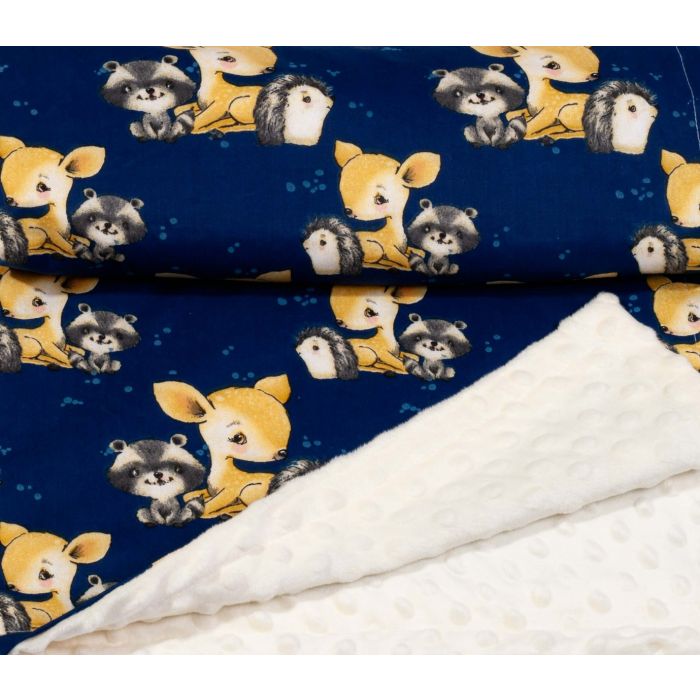 Pledas kūdikiui "Family time" 100x75cm  smėlio spalvos