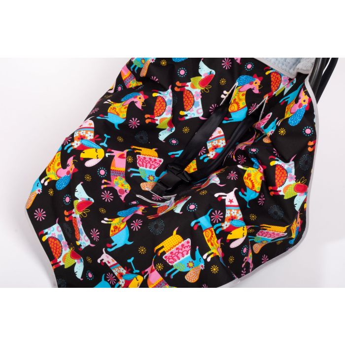 Pledas automobilinei kėdutei "Dog lovers" 80x80 cm