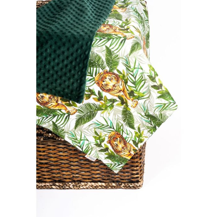 Pledas kūdikiui "Tiger" 100x75cm  žalias