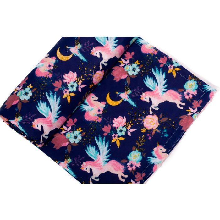 Pledas kūdikiui "Magic Unicorns" 100x75cm  rožinės spalvos