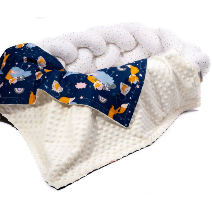 Pledas kūdikiui "Fox" 100x75cm  smėlio spalvos