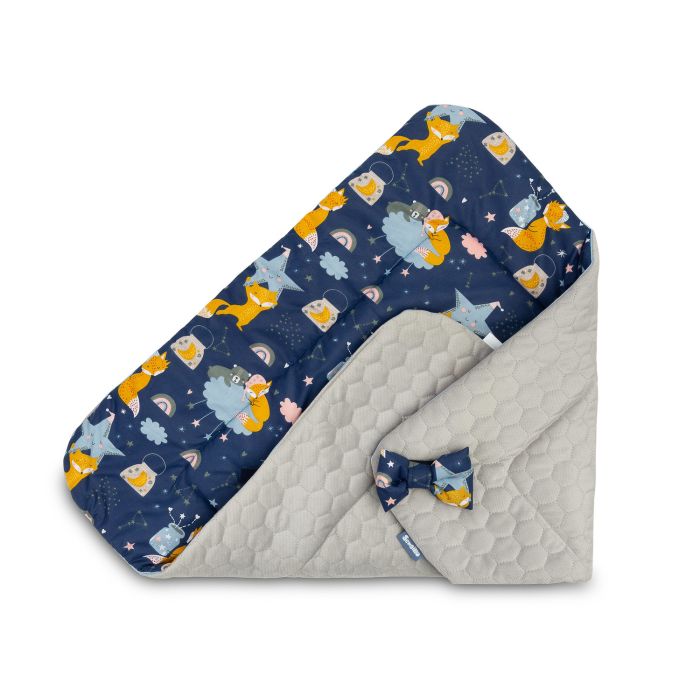 Dvipusis vokelis kūdikiui "Foxes" melsvas