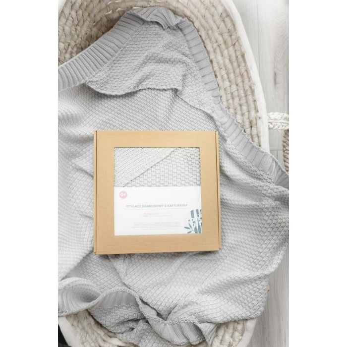 Megztas bambukinis pledukas kūdikiui 