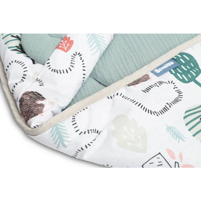 Muslino pledas automobilinei kėdutei "ARCHIE" 90x90 cm green