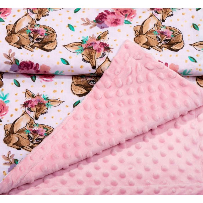 Pledas kūdikiui "Lady mama" 100x75cm  rožinės spalvos