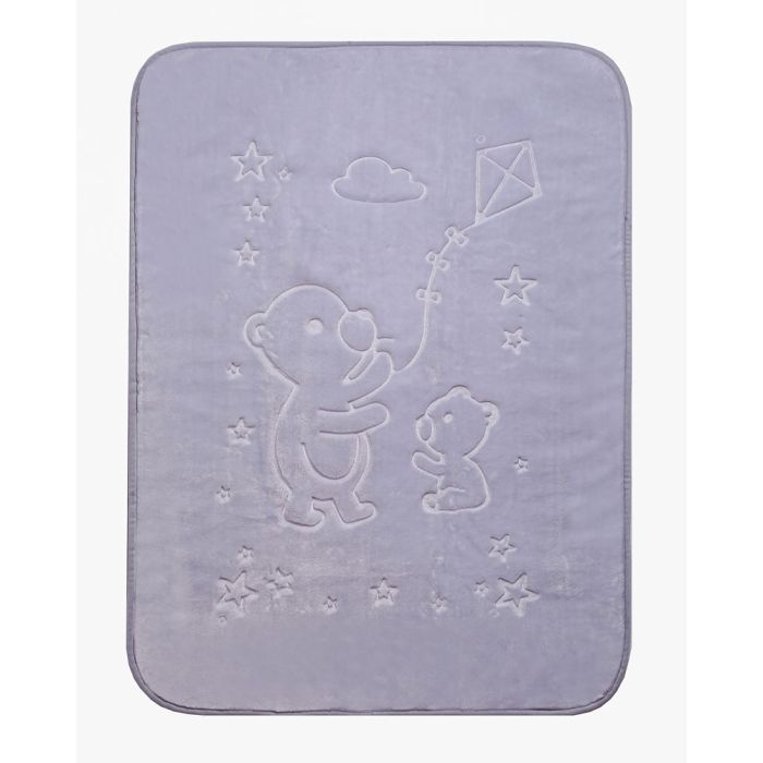 Pledas kūdikiui "Super soft" 80x110 pilkas