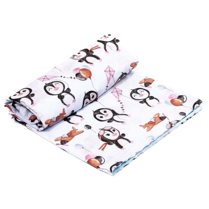 Pledas kūdikiui "Skipper" 100x75cm  melsvas