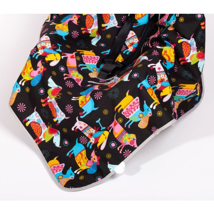 Pledas automobilinei kėdutei "Dog lovers" 80x80 cm