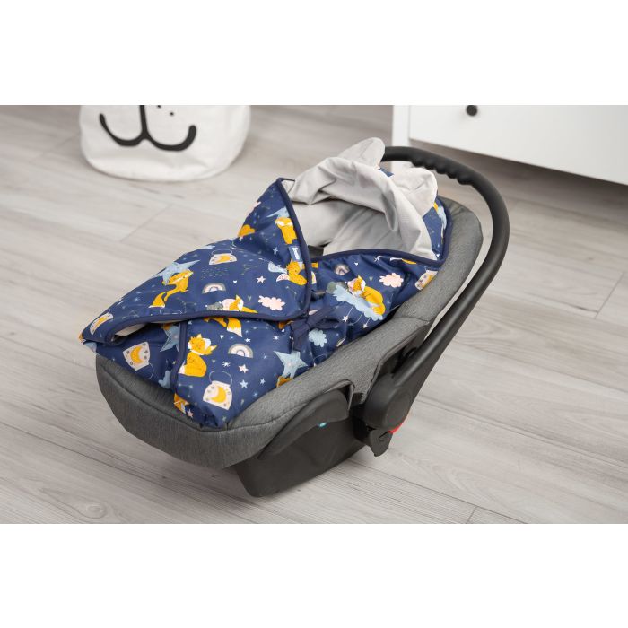 Pledas automobilinei kėdutei "Foxes" 90x90 cm