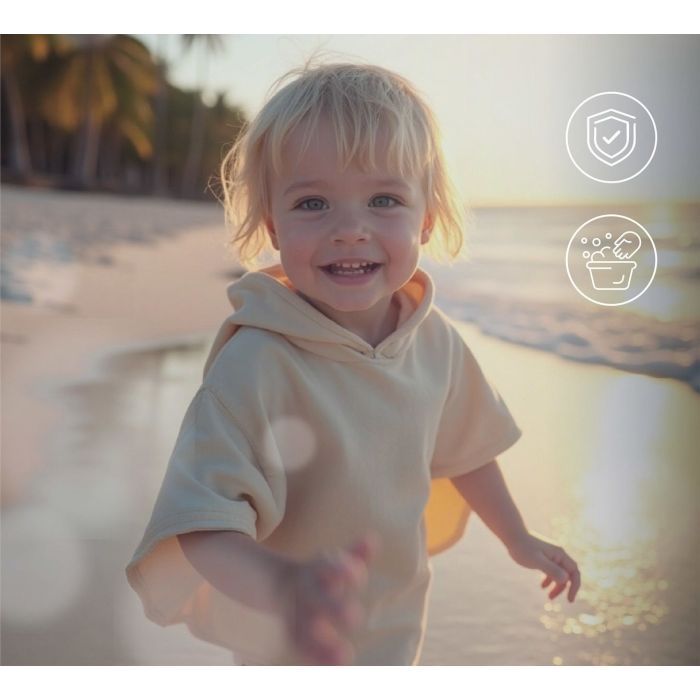 Pončas vaikams / kūdikiams "Coral" 70 x 60 cm blue