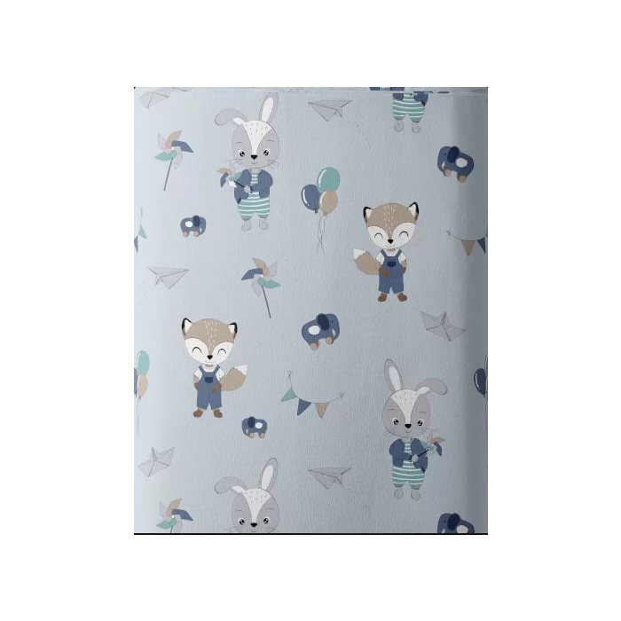 Medvilninė paklodė su guma kūdikiui 50x83 (galima rinktis spalvą)