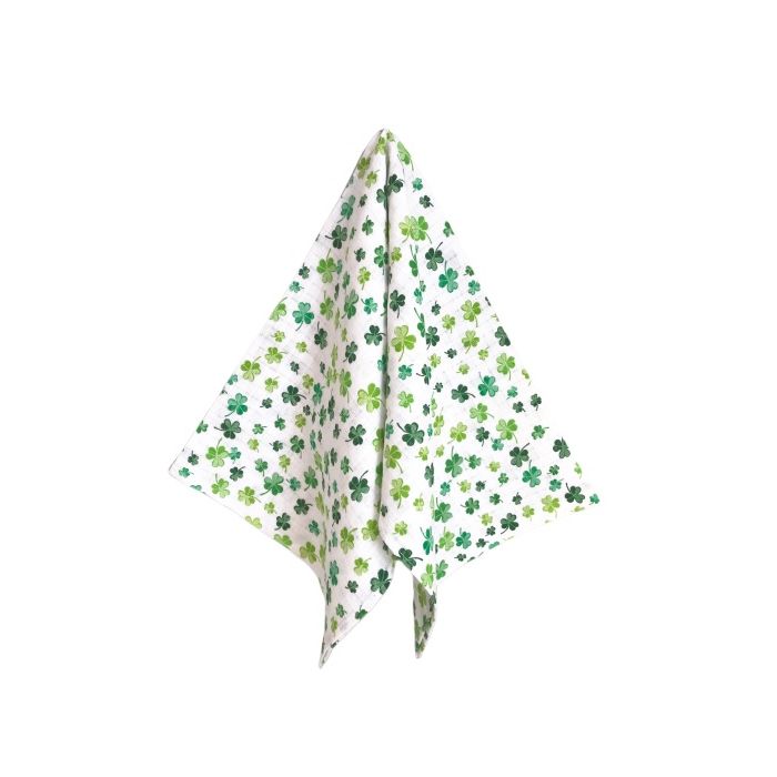 Vystyklas kūdikiui iš marlės lux 70x80cm "Dobiliukai"