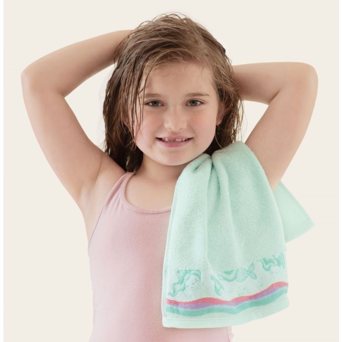 Rankšluostis vaikiškas "Mermaid turquoise" 