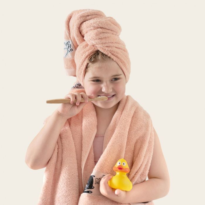 Rankšluostis vaikiškas "Mufasa pale rose" 