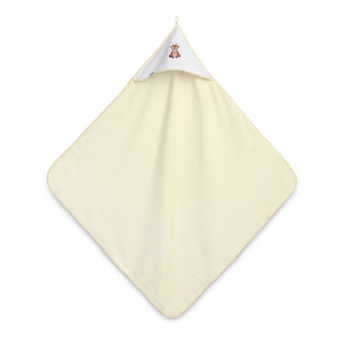 Rankšluostis kūdikiui "Deer" su gobtuvu 100x100cm 