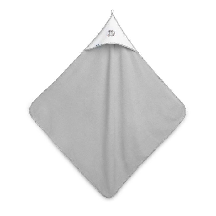 Rankšluostis kūdikiui "Raccoon" su gobtuvu 100x100cm 