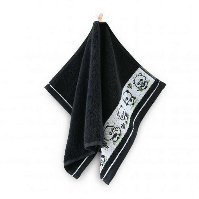Rankšluostis vaikiškas "PANDA BLACK" 