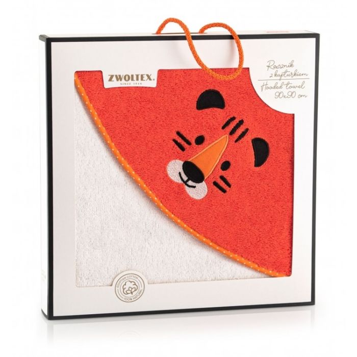 Rankšluostis vaikiškas su gobtuvu "TIGER"