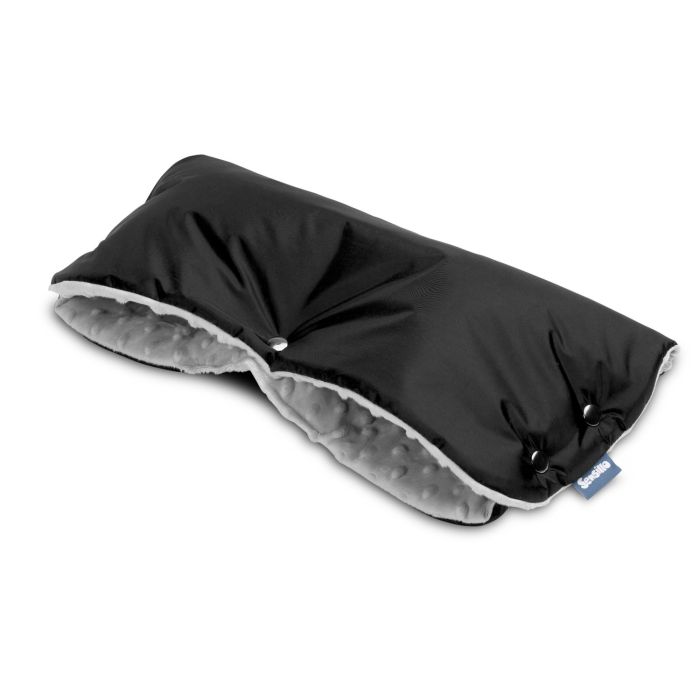 Pirštinės-mova vežimėliui ar rogėms "Warm up" juodos spalvos