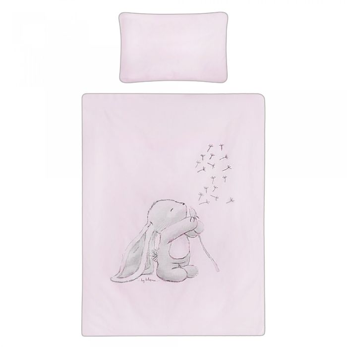 Patalynė kūdikiams su apsaugėlėmis "Andre" rausva