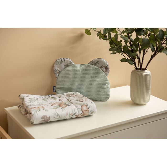 Komplektas kūdikiui "Deer" pledas 56x76 cm ir pagalvė 36x28 cm 