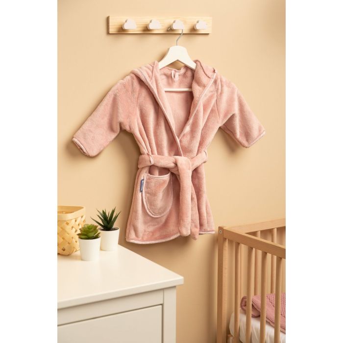 Chalatas kūdikiui "Bear pale pink" 