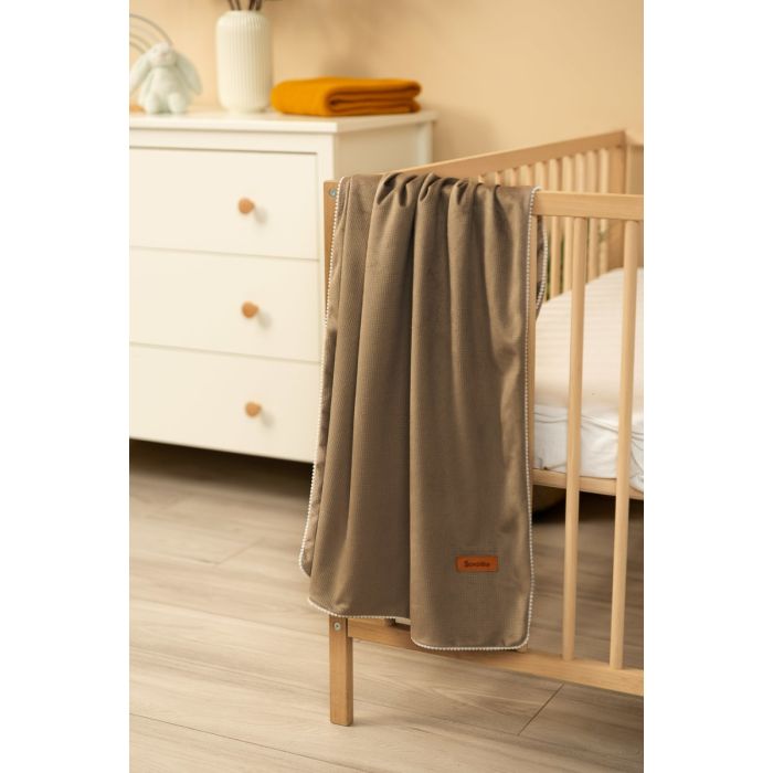 Pledas kūdikiui "Velvet+ beige" 100x75cm 