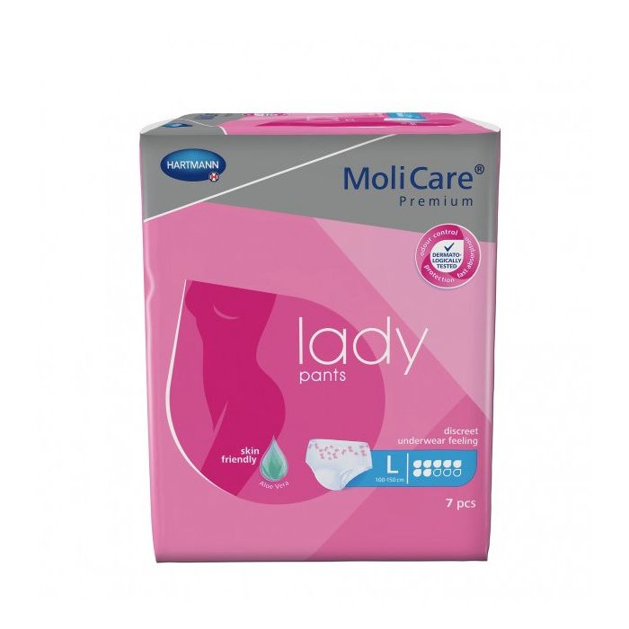 Sauskelnės po gimdymo Molicare pants L 7 vnt. Hartmann. Rinkinys po gimdymo.