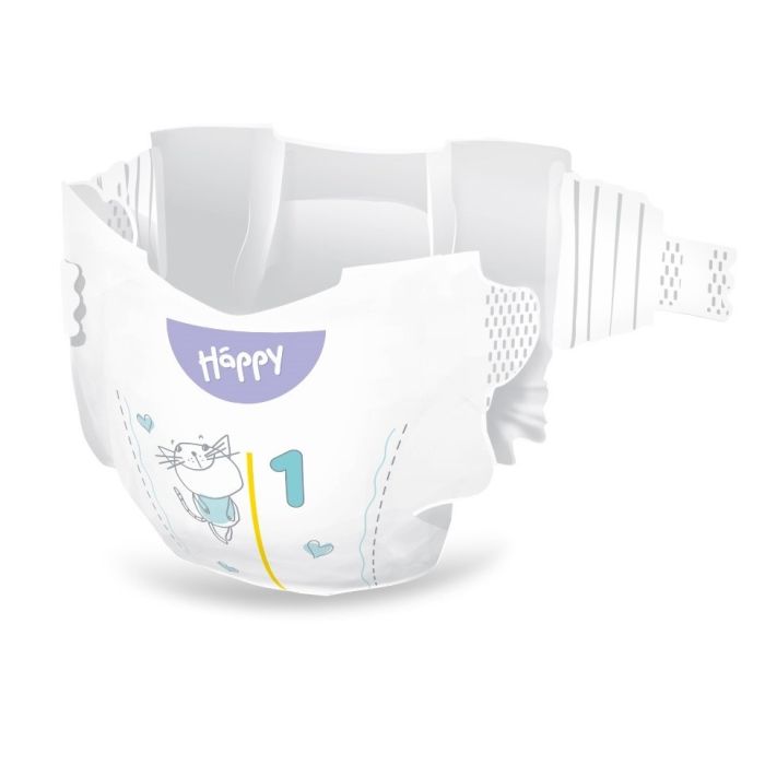 Sauskelnės BELLA Newborn "1" 2-5kg 82 vnt Soft&Delicate (naujagimiams)