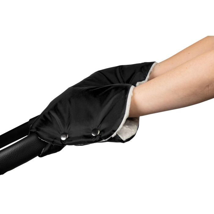 Pirštinės-mova vežimėliui ar rogėms "Warm up" juodos spalvos