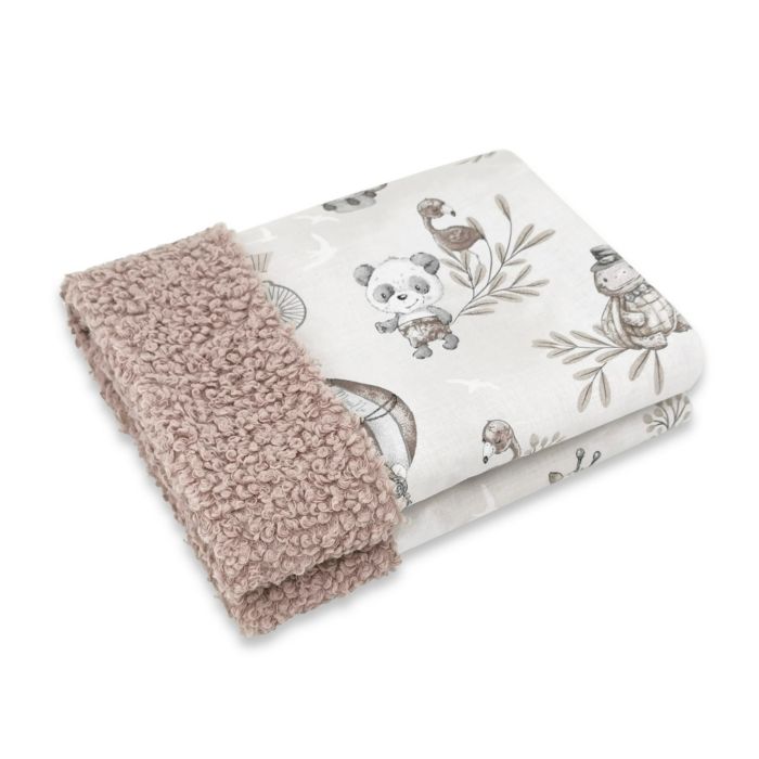 Pledas kūdikiui "Blush zoo" 100x70 cm winter