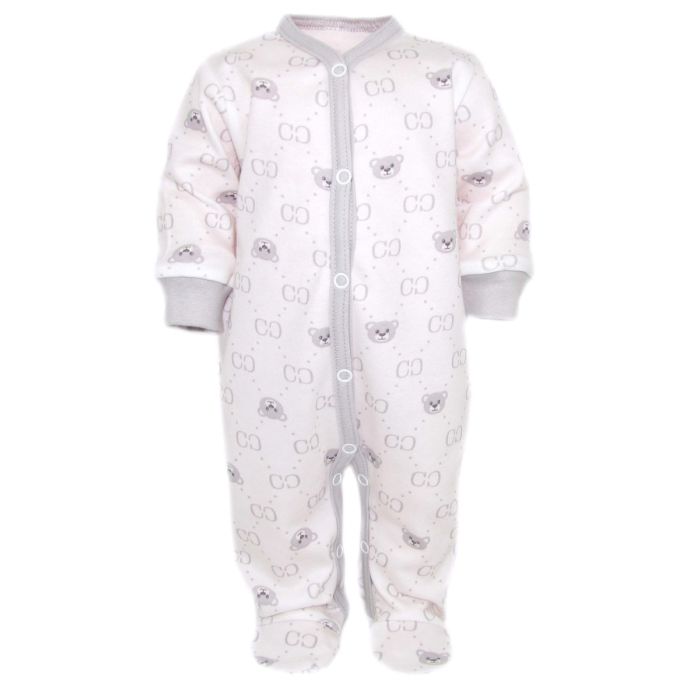 Šliaužtinukai kūdikiui "Bear glamour " pilki