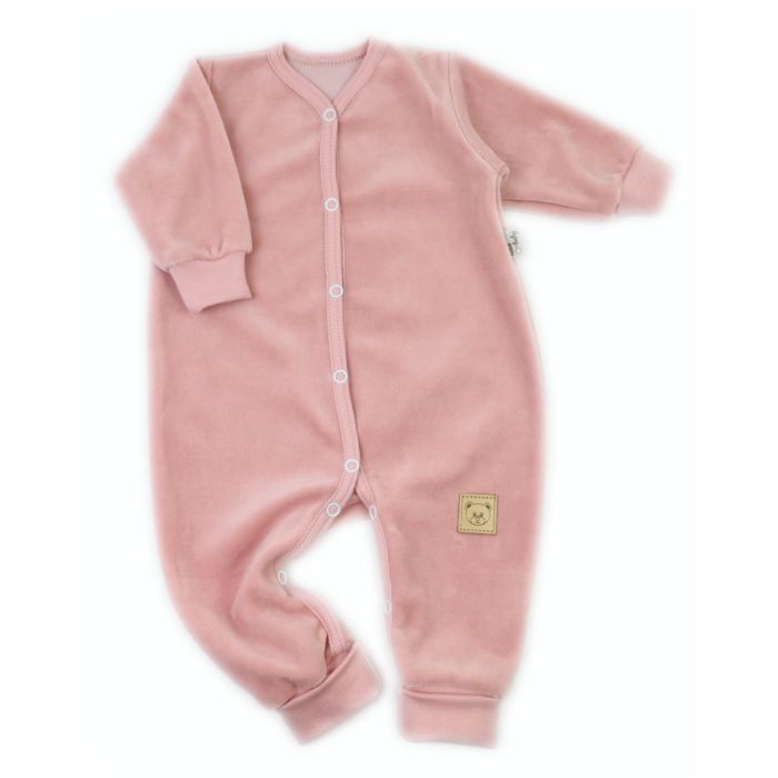 Šliaužtinukai kūdikiui "Velour pale pink" 