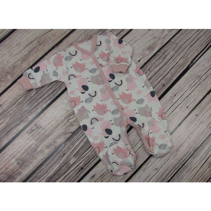 Šliaužtinukai kūdikiui "Jumbo" rausvos spalvos 