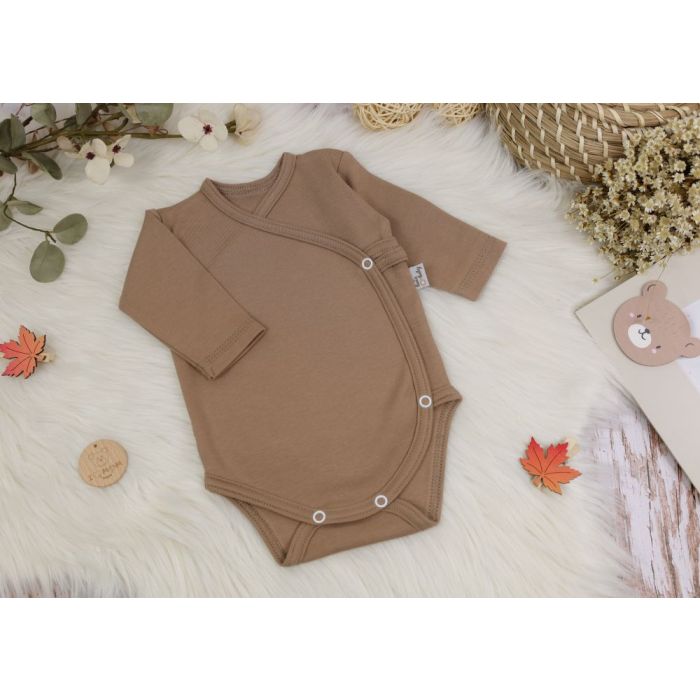 Drabužėliai kūdikiui "Blank baggi coffee" 2 dalių