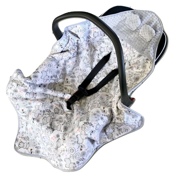 Pledas automobilinei kėdutei "Forest" 80x80 cm