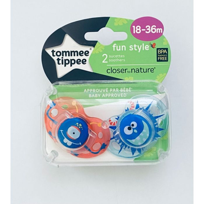 Čiulptukas Tommee Tippee "Fun Style" 6-18m 2vnt