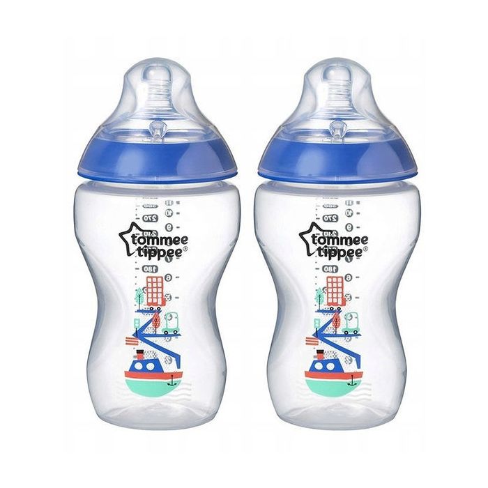 Kūdikio buteliukai "Tommee Tippee" su žinduku 3m+  340ml 2vnt