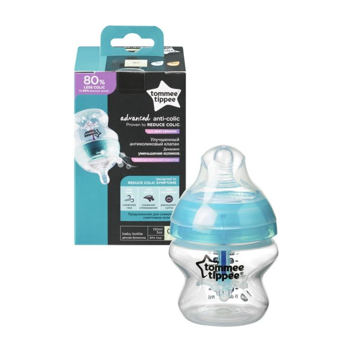 Kūdikio buteliukas "Tommee Tippee" su žinduku Anti-Colic 0m+ 150ml 
