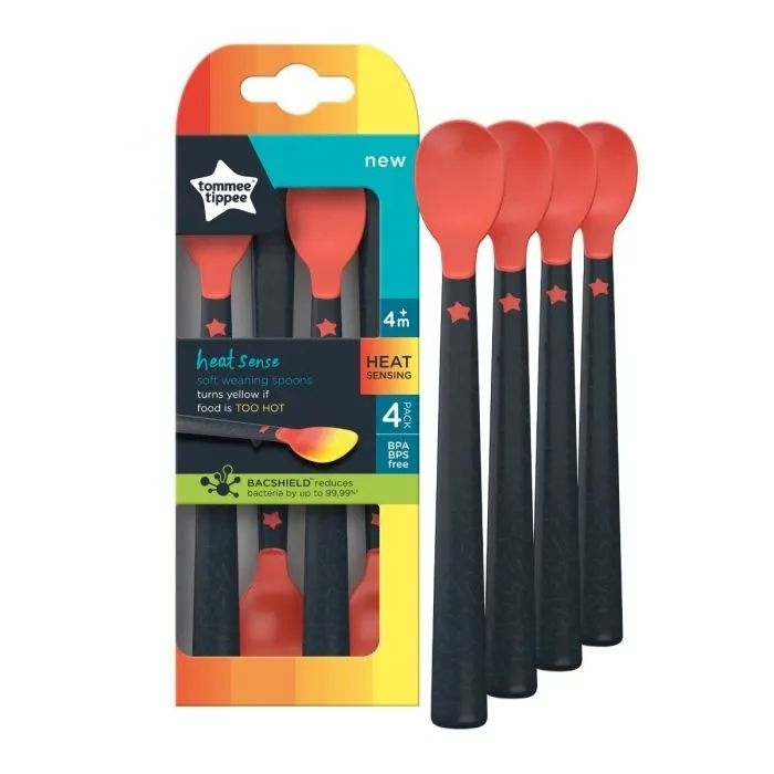 Tommee Tippee termo šaukštai kūdikiui 4 vnt