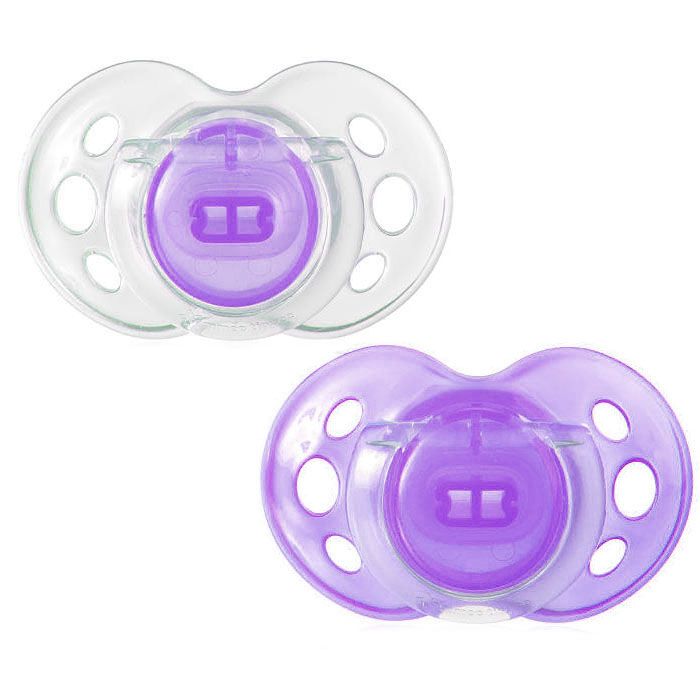 Čiulptukas Tommee Tippee "Air Style" 6-18m violet.sp. 2vnt